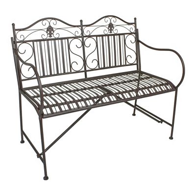 Thumbnail - GARDEN PLEASURE Bank MANGAN schwarzbraun ca. 106x91x57cm
