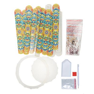 CRAFT BUDDY™ Diamond Painting-Set PVC Vase ca. 18x11cm 6tlg.