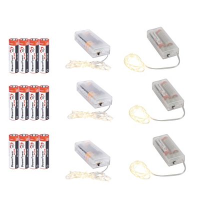 KARIN JITTENMEIER Kreativ-Set LED Lichterketten 1,5cm Lichtabstand mit Timer, 18tlg.