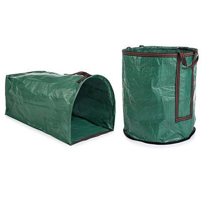 BARICUS Laubsäcke, 2er-Set Gartenabfall Einkehrsack mit Hartboden