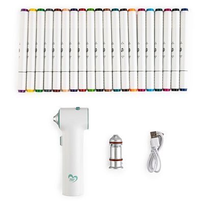 KARIN JITTENMEIER Kreativ-Set Airbrush Feinsprüher& 20 Duo Marker 21tlg.