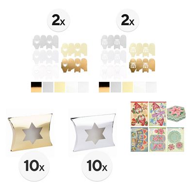 KARIN JITTENMEIER Kreativ-Set Geschenkverpackung & Diamond Painting Stanzbogen, 50tlg.