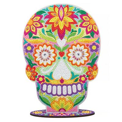CRAFT BUDDY™ Diamond Painting-Set Totenkopf ca. 20x28cm 6tlg.