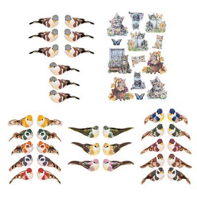 KARIN JITTENMEIER Club Artikel Kreativ-Set Federvögel 35tlg.