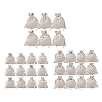 KARIN JITTENMEIER Kreativ-Set Stoffbeutel verschiedene Größen mit Zugband, 30tlg.