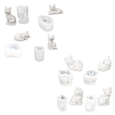 KARIN JITTENMEIER Kreativ-Set Silikonformen Katzen verschiedene Desings 8tlg.