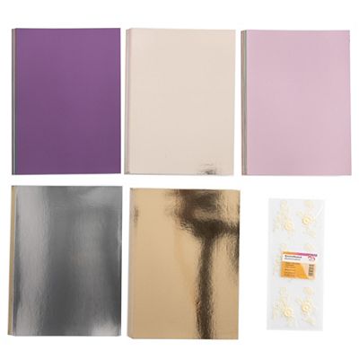 KARIN JITTENMEIER Club Artikel Kreativpapier-Set Spiegel- & Effekt-Karton, 100tlg