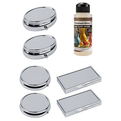 KARIN JITTENMEIER Kreativ-Set Pillendosen & Premium Gloss 7tlg.