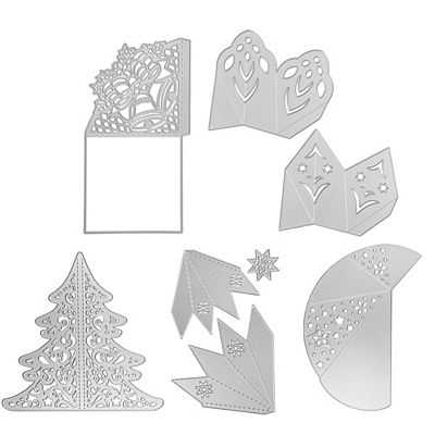 KARIN JITTENMEIER Schablonen-Set Stanzschablonen Faltornamente 28tlg.