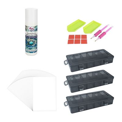 KARIN JITTENMEIER Diamond Painting-Set Premium Versiegler & Sortierboxen 66tlg.