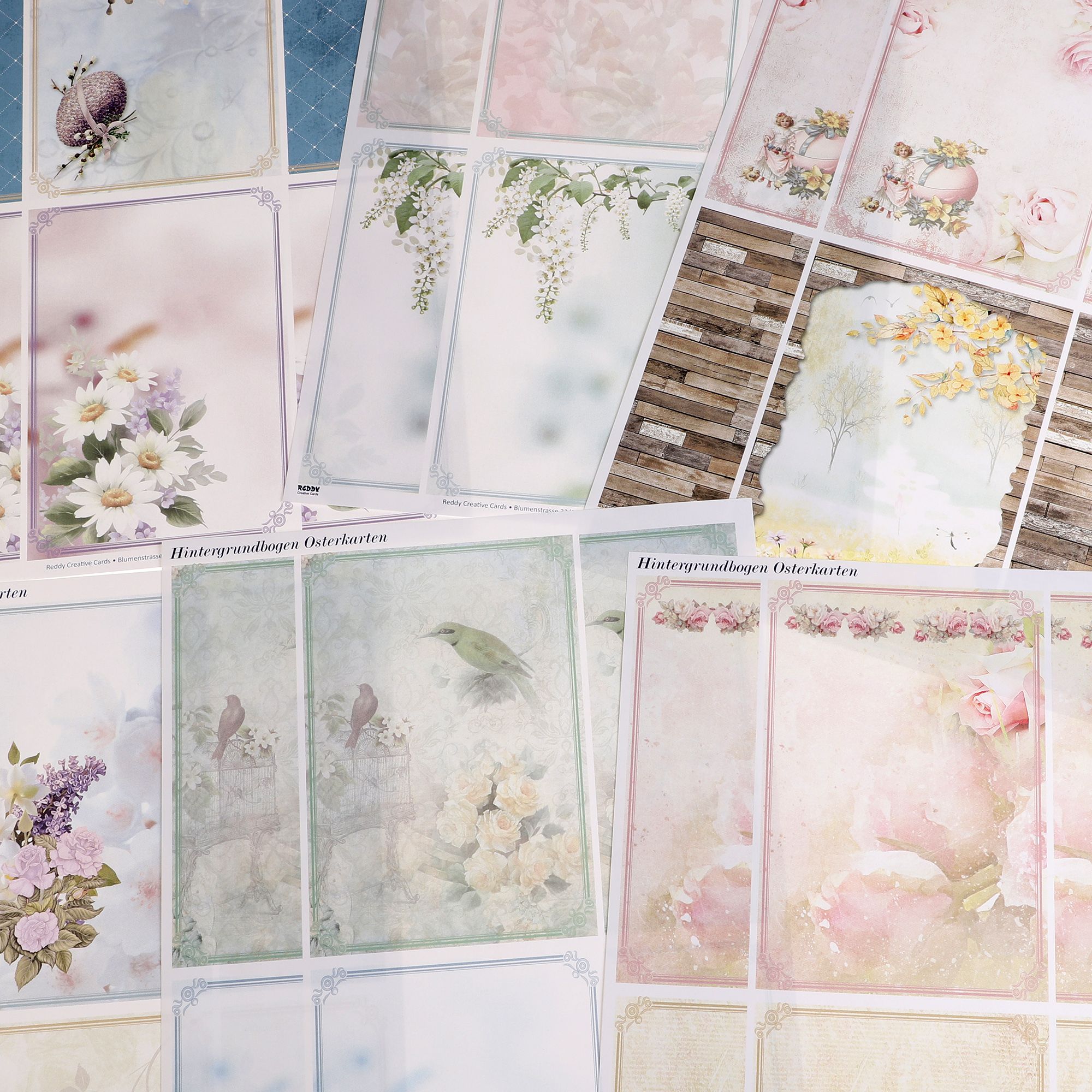 REDDY Grußkarten Ostern / Vintage Stanzbogen 31tlg. — QVC.de