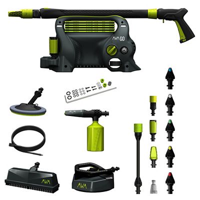 AVA Hochdruckreiniger GO P40 Large + Giga Bundle 1700W, 120bar, 390l/h 10J.Herstellergarant.