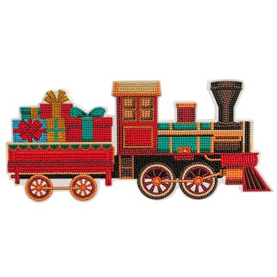 CRAFT BUDDY™ Diamond Painting-Set Weihnachtszug ca. 34x15,2x2,7cm 6tlg.