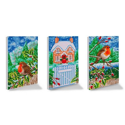 CRAFT BUDDY™ Diamond Painting Triptychon 40x22cm zum Nachlegen 10tlg.