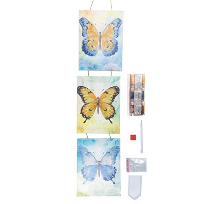 CRAFT BUDDY™ Diamond Painting-Set 3 Bilder auf Keilrahmen 7tlg.