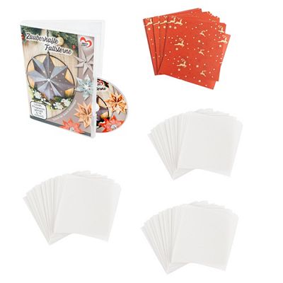 KARIN JITTENMEIER Kreativpapier-Set Transparente Faltpapiere & 1 DVD, 5tlg.