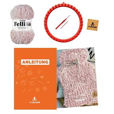 myboshi Häkel-Set Wärmflaschenhülle inkl.Rundstrickring & Wolle, 3tlg.