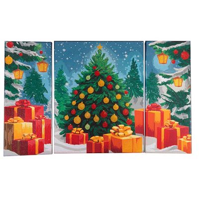 Thumbnail - CRAFT BUDDY™ Diamond Painting-Set Triptychon Bild auf Keilrahmen 80x50cm, 8tlg.