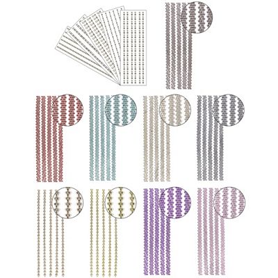 KARIN JITTENMEIER Kreativ-Set Schmuck Bordüren mit Glas Kristallen 14tlg.