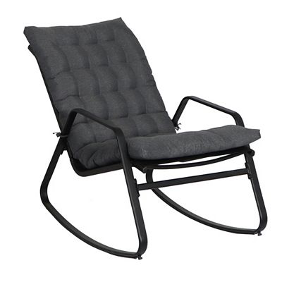 GREEN LOUNGE Schaukelstuhl inkl. Kissenauflage in- & outdoorgeeignet ca. 109x70x94,5cm