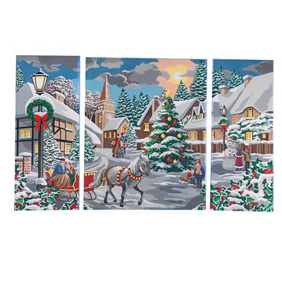 Thumbnail - CRAFT BUDDY™ Diamond Painting-Set Triptychon Bild auf Keilrahmen 80x50cm, 8tlg.