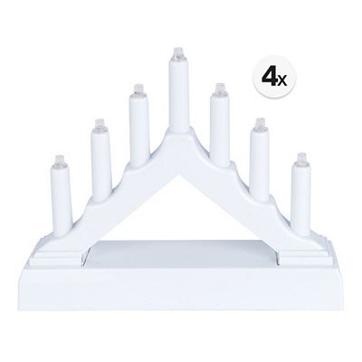 KARIN JITTENMEIER Kreativ-Set 4 LED Lichterbogen ca. 15,7x3,8x12,5cm mit Timer, 4tlg.