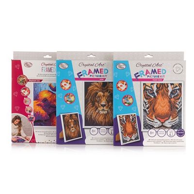 CRAFT BUDDY™ Diamond Painting-Set 3 Bilder 21x25cm 10tlg.