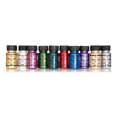 KARIN JITTENMEIER Kreativfarben-Set Royal Flash Glasfarben 10tlg.