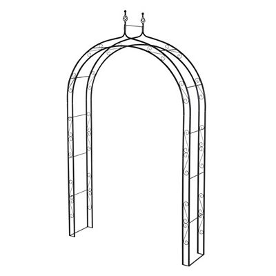 Thumbnail - SIENA GARDEN Rosenbogen OXFORD Metall, anthrazit 150x36x250cm