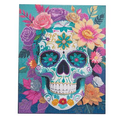 CRAFT BUDDY™ Diamond Painting Bild 40x50cm Totenkopf 5tlg.