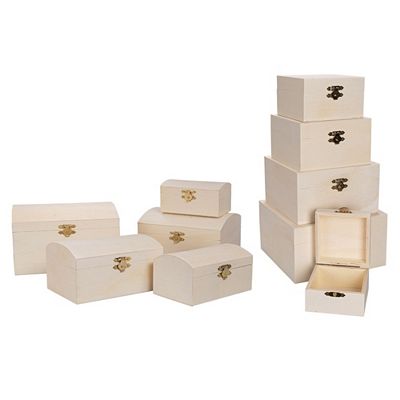 KARIN JITTENMEIER Kreativ-Set Holzkisten verschiedene Größen 10tlg.