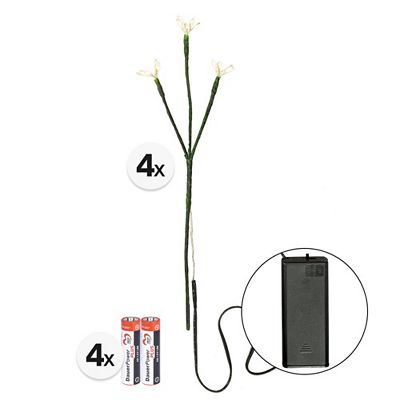 Thumbnail - KARIN JITTENMEIER Kreativ-Set 4 LED-Blumenstiele mit Timerfunktion 12tlg.