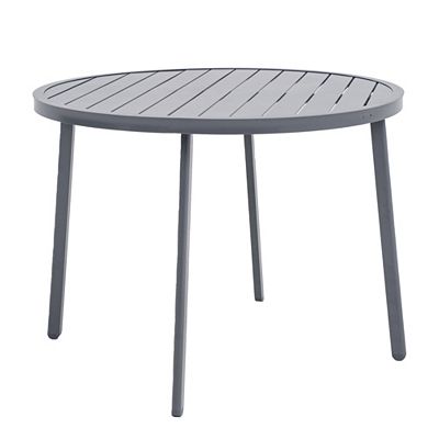 GREEN LOUNGE runder Gartentisch Aluminium wetterfest Ø 100cm