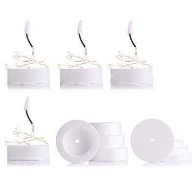 KARIN JITTENMEIER Kreativ-Set LED-Kerzenbasis inkl.Styroporsockel & Platten, 24tlg.