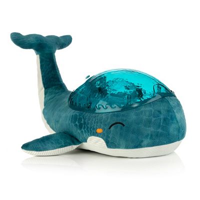 Einschlafhilfe Plüsch Wal LED mit Timer verschiedene Klänge ca. 31x30x18cm