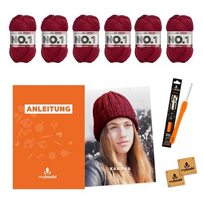 myboshi Häkel-Set Mütze Kanuma 2er Set 9tlg.