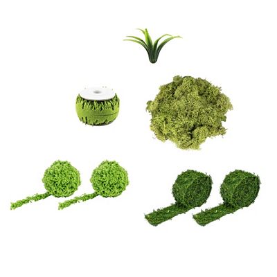 KARIN JITTENMEIER Dekorations-Set Islandmoos & Moosband 7tlg.