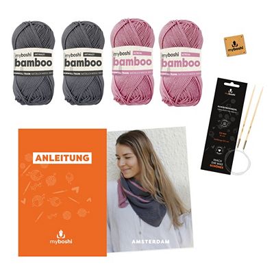 myboshi Strick-Set Dreieckstuch Amsterdam 6tlg.