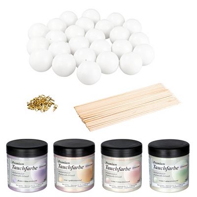 KARIN JITTENMEIER Club Artikel Kreativfarben-Set Tauchfarben mit Perlmutt Effekt, 4tlg