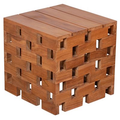 Thumbnail - deVries Woodie Beistelltisch/Hocker Chessboard ca. 50x50x50cm