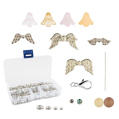 KARIN JITTENMEIER Kreativ-Set Engel Anhänger mit Perlen & Flügeln 15tlg.