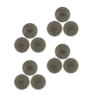 KARIN JITTENMEIER Dekorations-Set Zierteller mit Randdekor 12tlg.