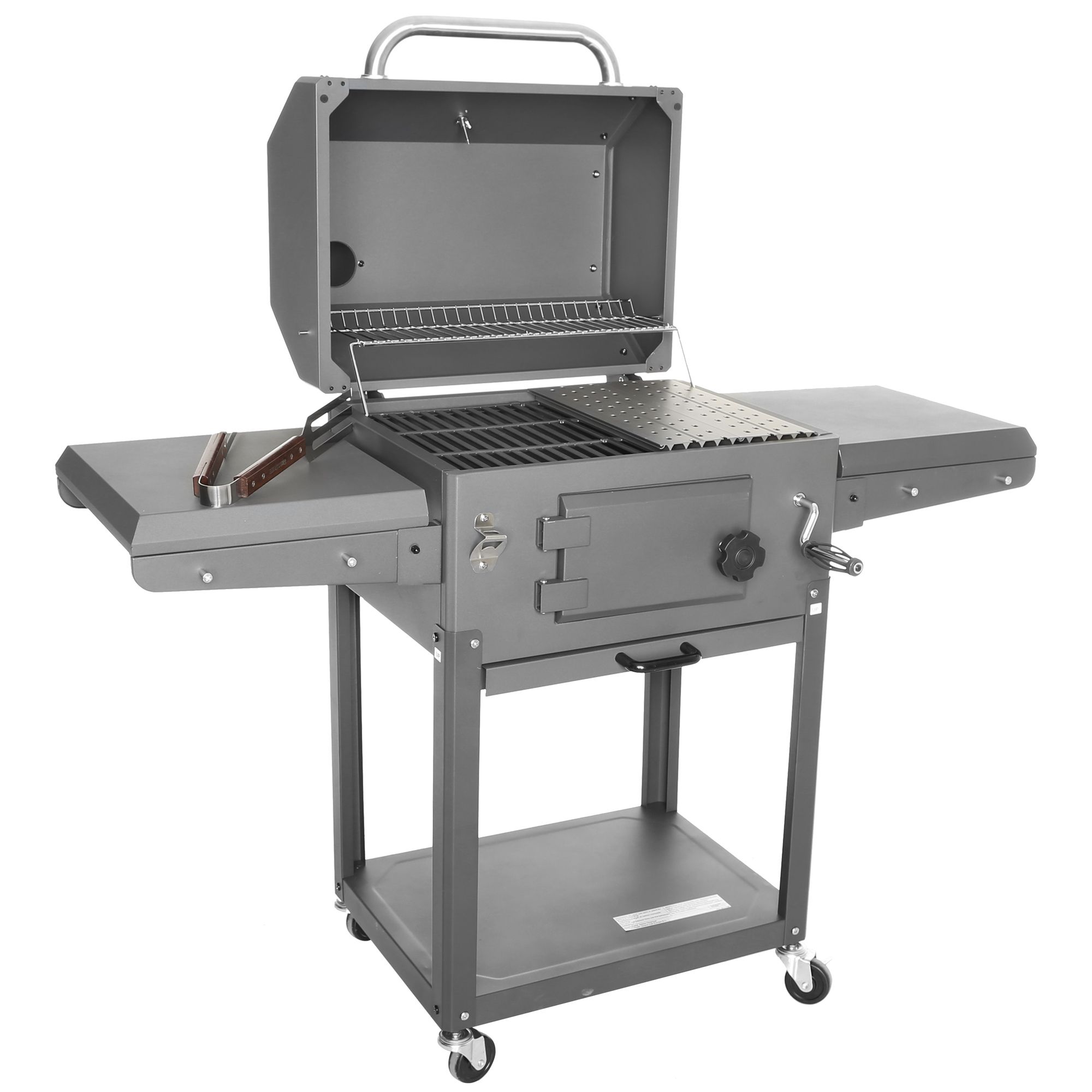 GRANDHALL Holzkohle-Grill Xenon Charcoal inkl. Zubehör 4 J. Garantie