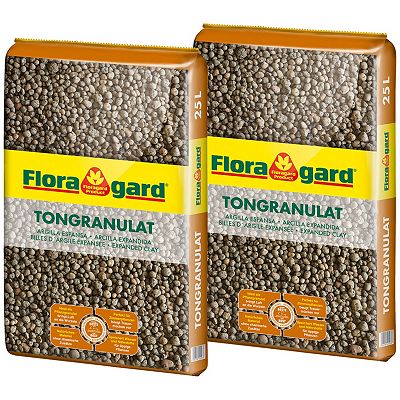 Thumbnail - FLORAGARD® Tongranulat / Blähton Pflanzsubstrat 2x 25 Liter