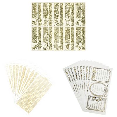 KARIN JITTENMEIER Sticker-Set Gravursticker verschiedene Designs 45tlg.