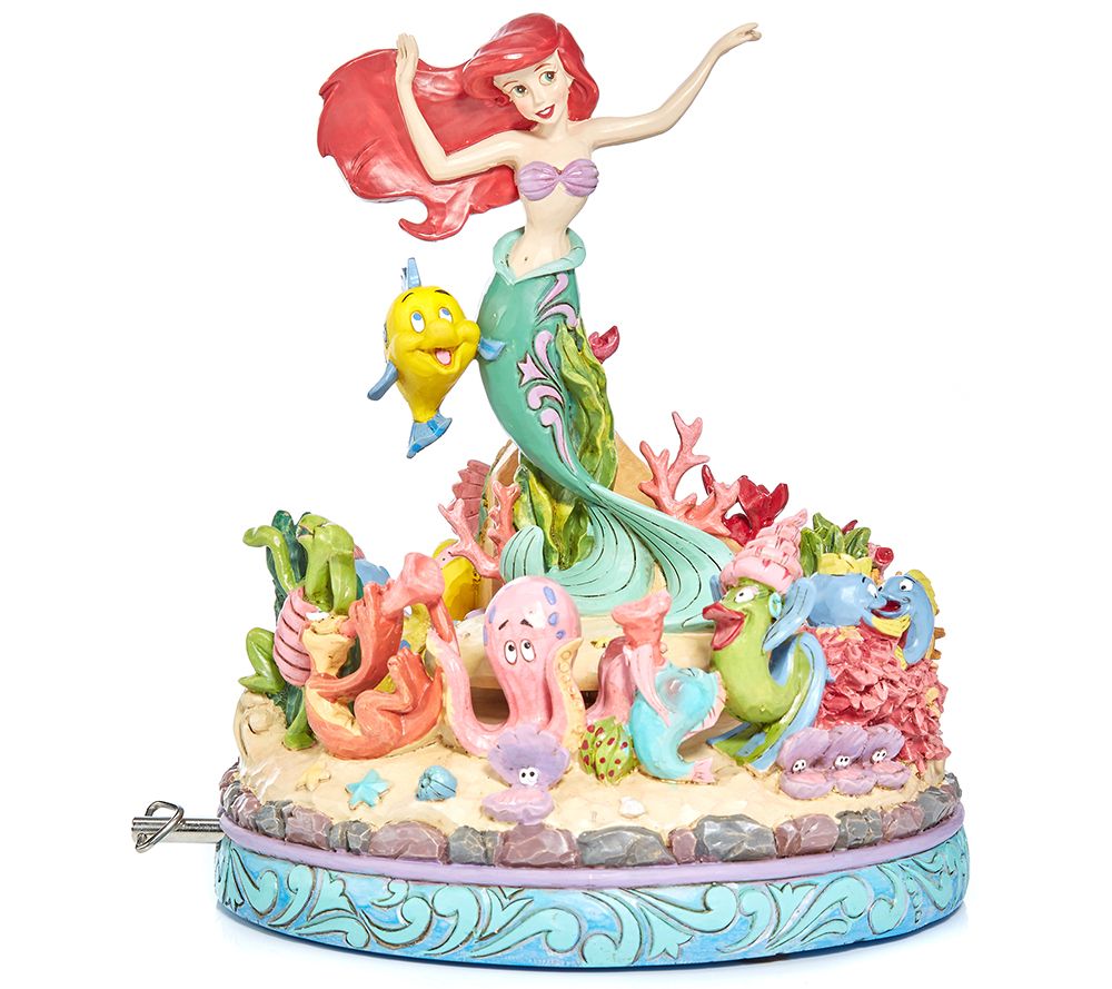 DISNEY ArielleSpieluhr handbemalt H. ca. 20cm — QVC.de