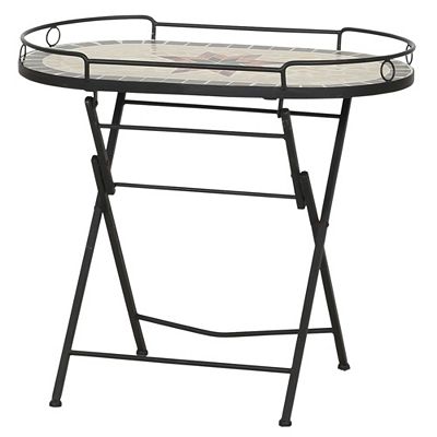 Thumbnail - SIENA GARDEN Serviertisch STELLA Keramik-Tischplatte Stahlgestell