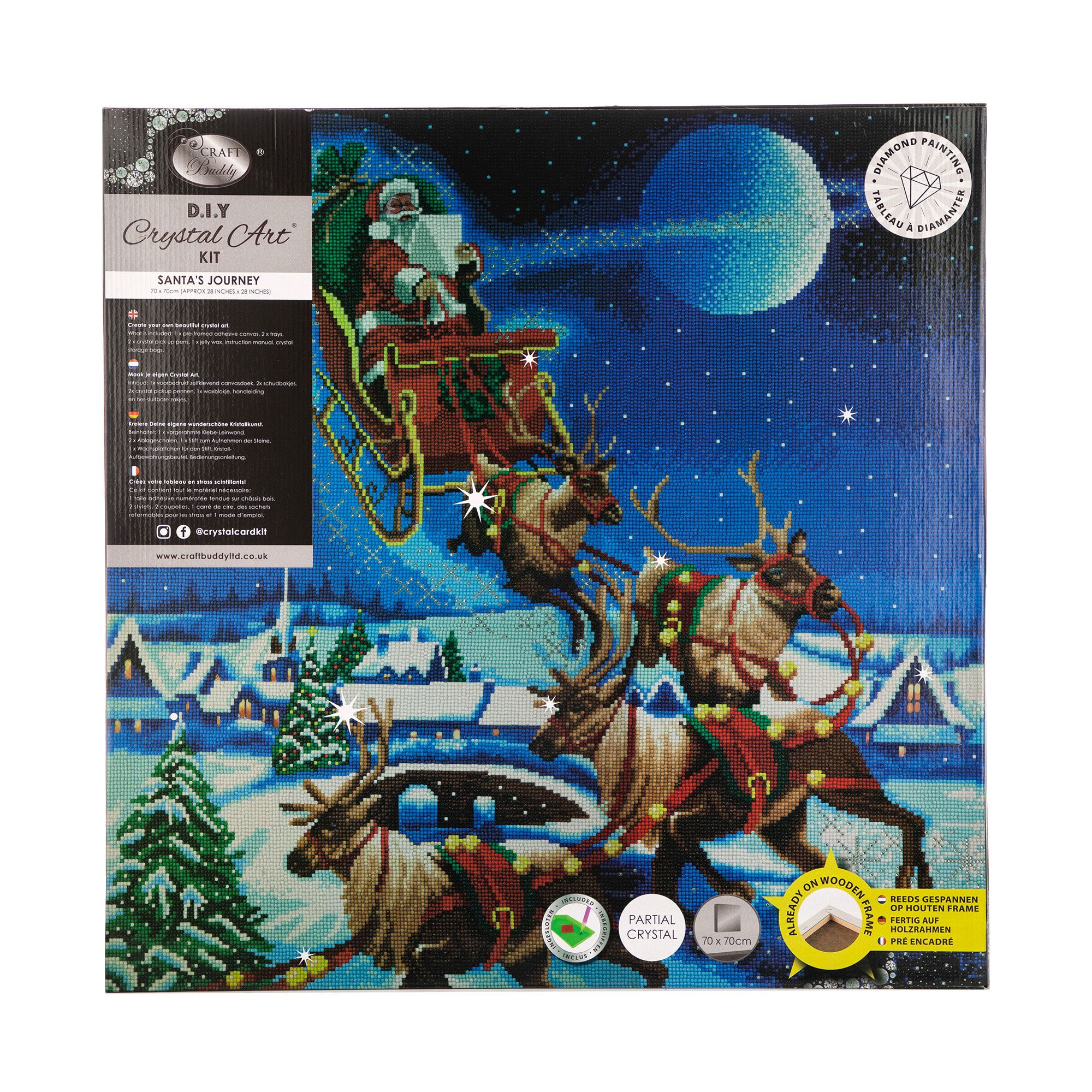 CRAFT BUDDY KreativSet Bild 70x70cm zum Nachlegen 8tlg. QVC.de