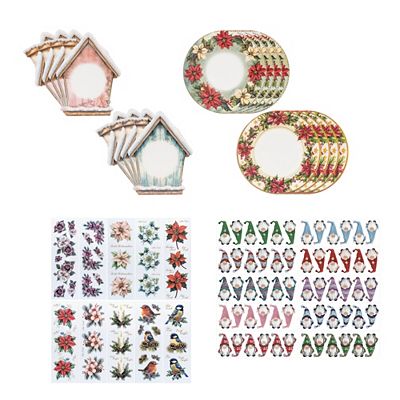 KARIN JITTENMEIER Kreativ-Set Motiv Windradfolien & Transparentsticker 36tlg.