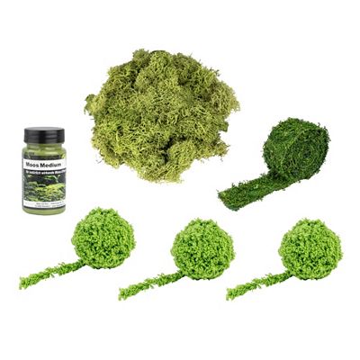 KARIN JITTENMEIER Dekorations-Set Moosbänder & Moos Medium 7tlg.